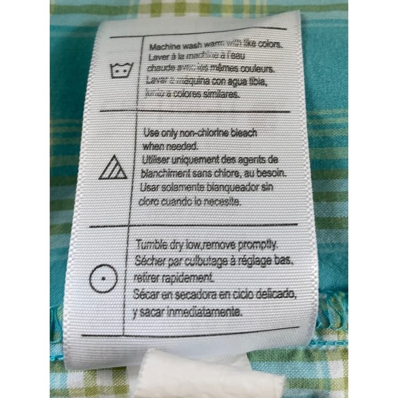 Carhartt Men's L Blue Plaid Short Sleeve Button Up Short Sleeve Shirt Large - Picture 5 of 5